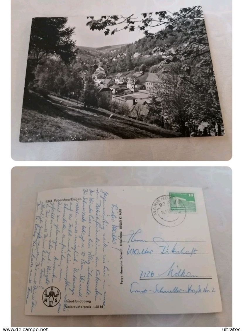 AK "Pobershau" Im Erzgebirge DDR Schöne Alte Postkarte Vintage Top Panorama   Gut Erhalten  Heimat Sammler  Top - Marienberg