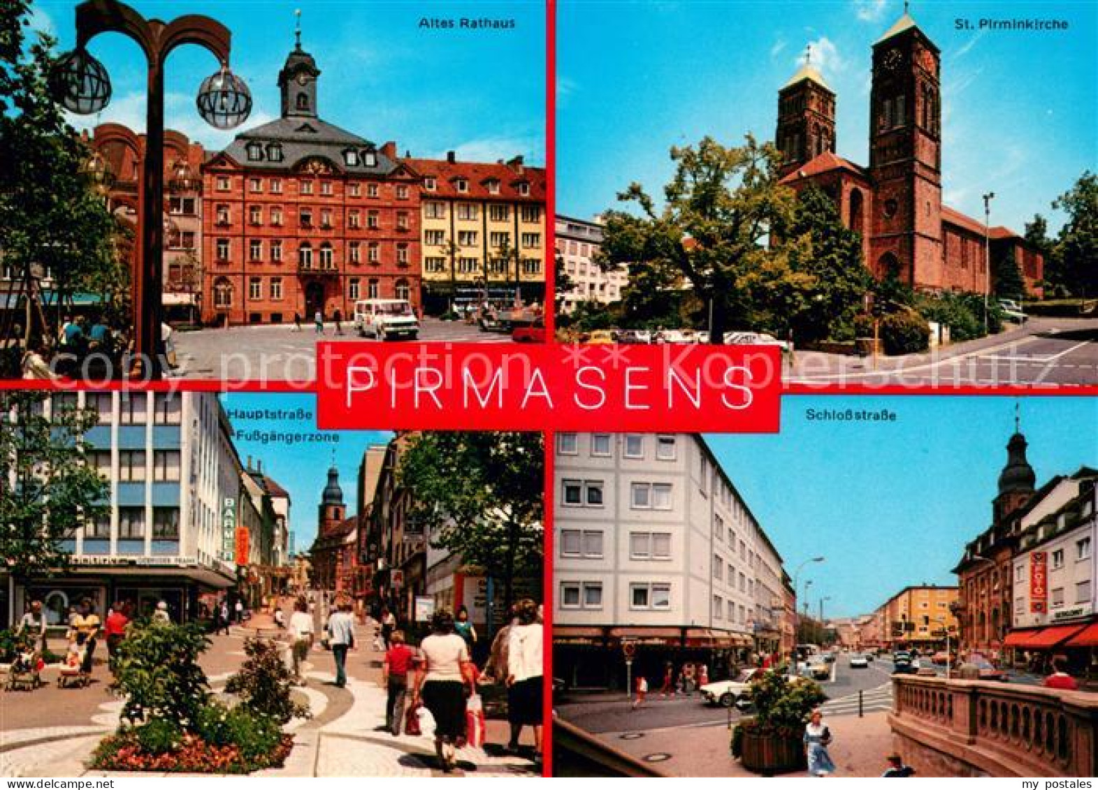 73615560 Pirmasens Altes Rathaus St Pirminkirche Hauptstrasse Schlossstrasse Pir - Pirmasens