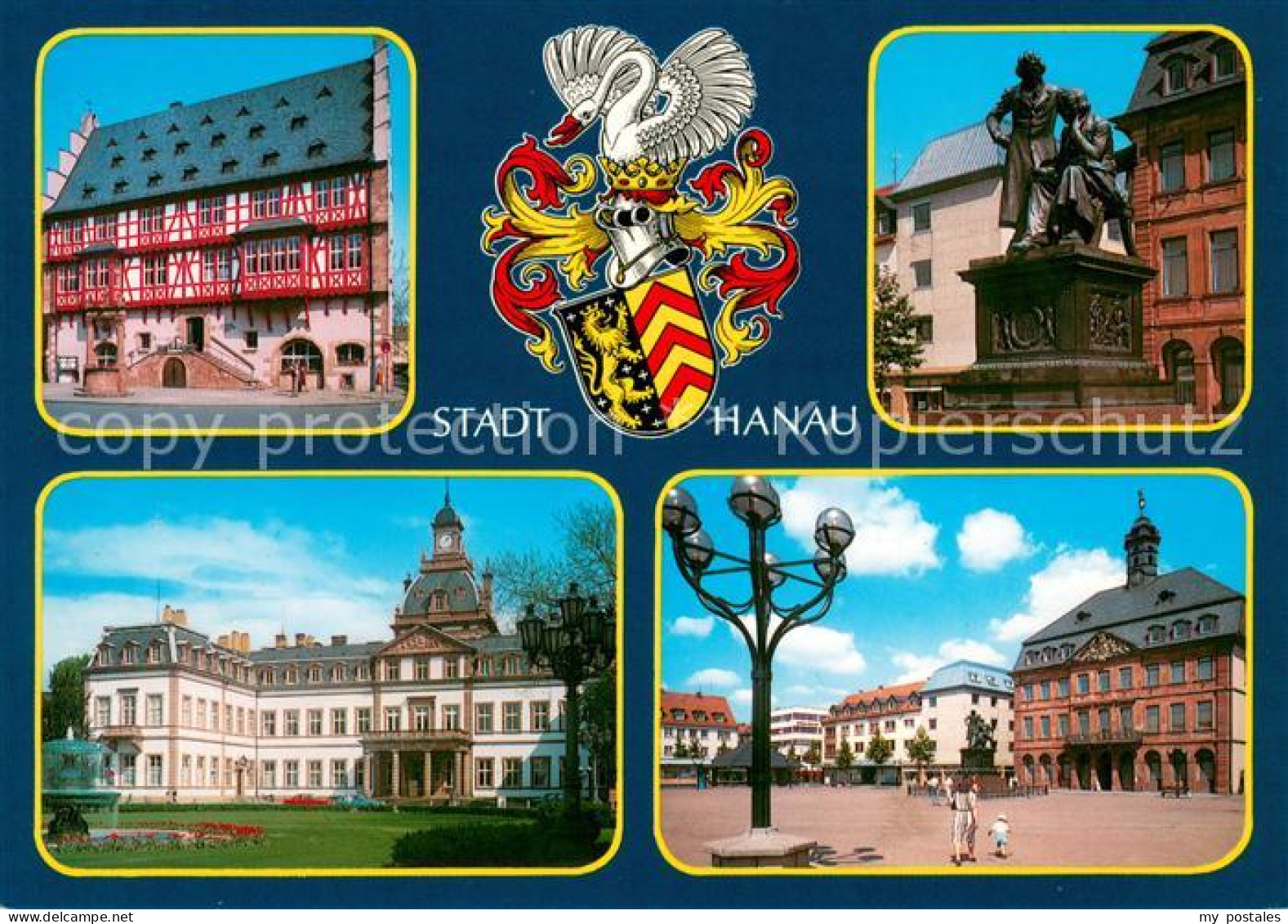 73615510 Hanau Main Goldschmiedehaus Rathaus Denkmal Gebrueder Grimm Schloss Phi - Hanau