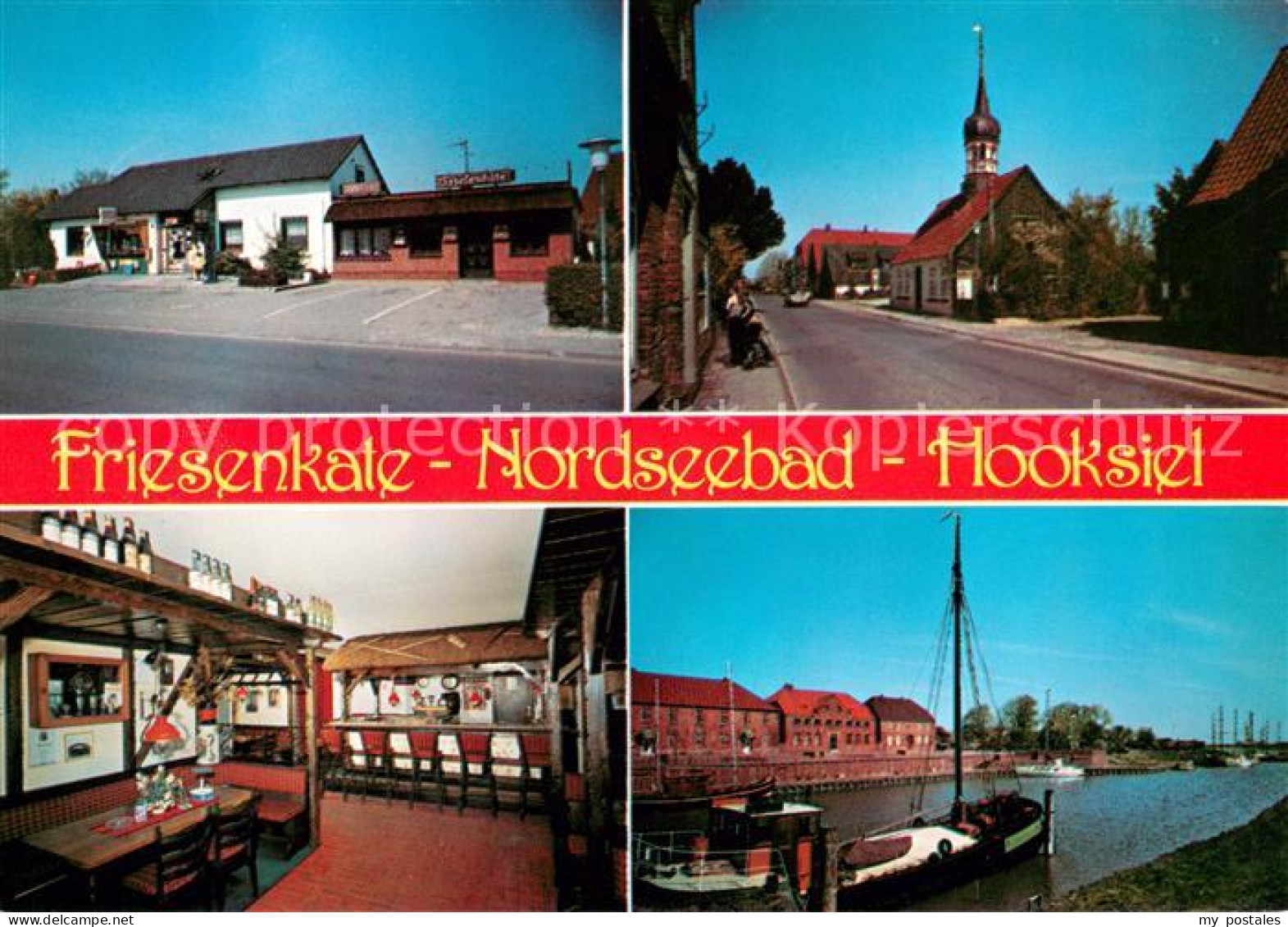 73615300 Hooksiel Nordseebad Friesenkate Nordseebad Gaststube Kirche Fischerboot - Wangerland