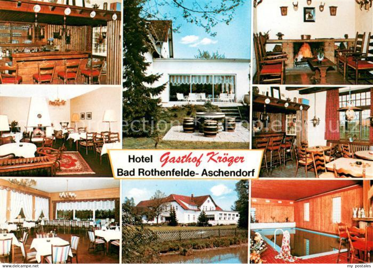 73615225 Aschendorf Bad Rothenfelde Hotel Gasthof Kroeger Bar Gastraeume Hallenb - Bad Rothenfelde