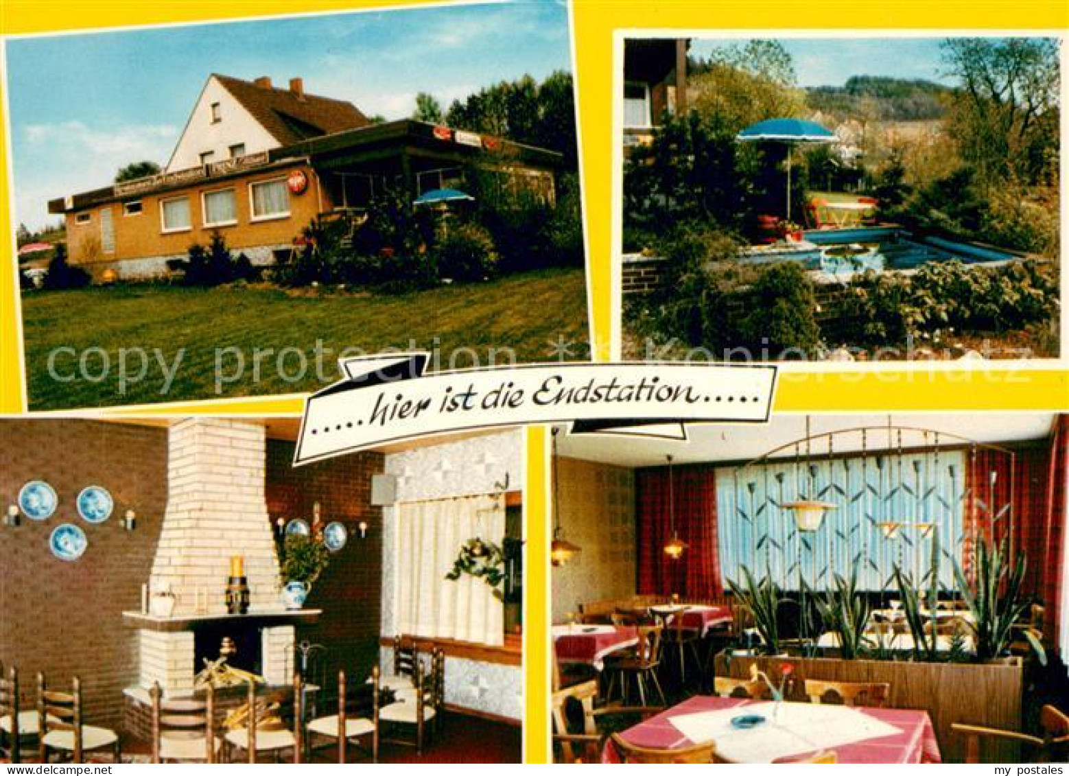 73615128 Brochthausen Gaststaette Zur Endstation Restaurant Pool Kaminzimmer Bro - Duderstadt