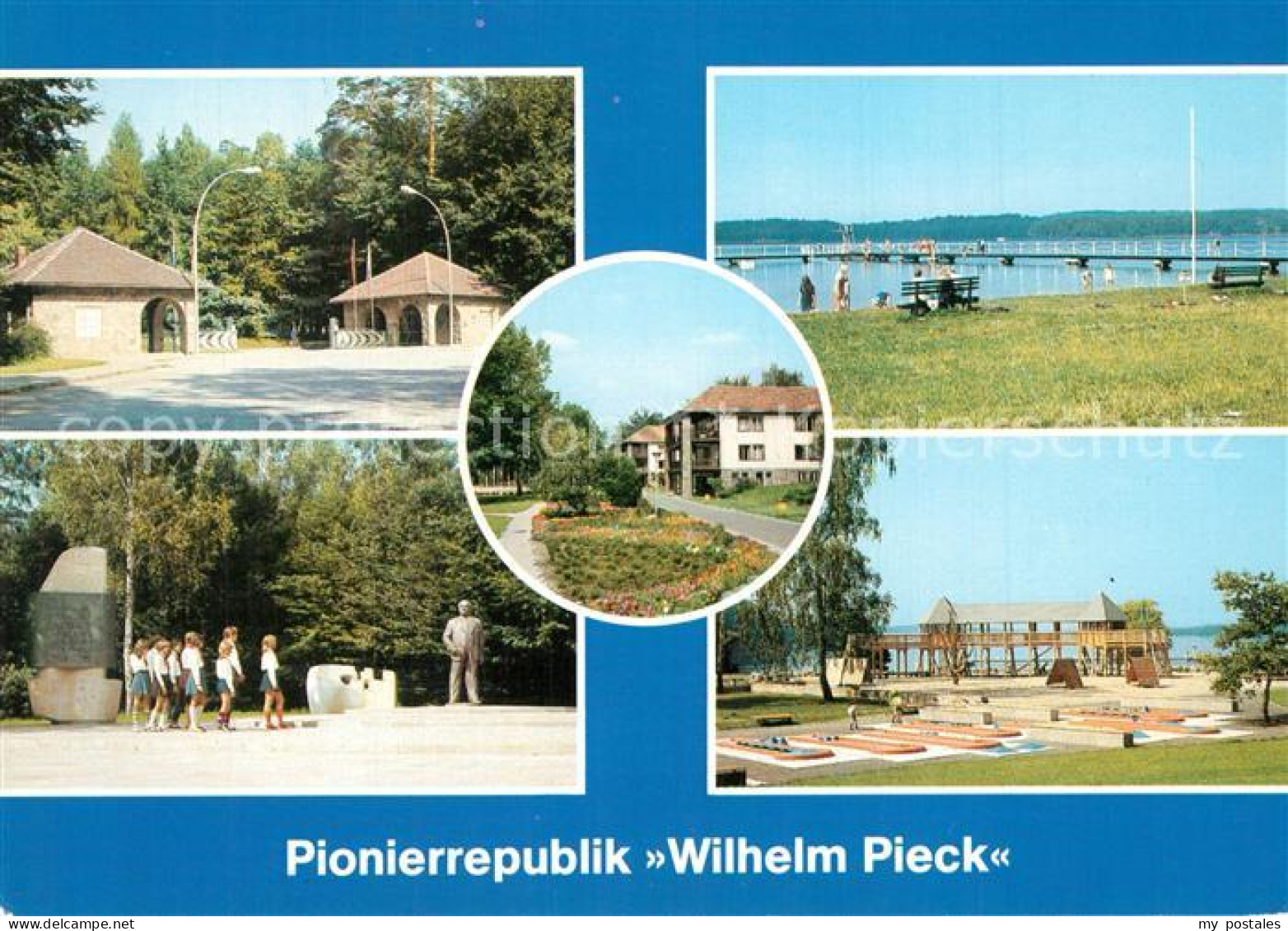 73614305 Altenhof Eberswalde Pionierrepublik Wilhelm Pieck Eingang Badestrand We - Finowfurt