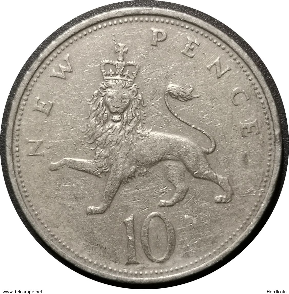 Monnaie Royaume Uni - 1969 - 10 New Pence Elizabeth II 2e Effigie - 10 Pence & 10 New Pence