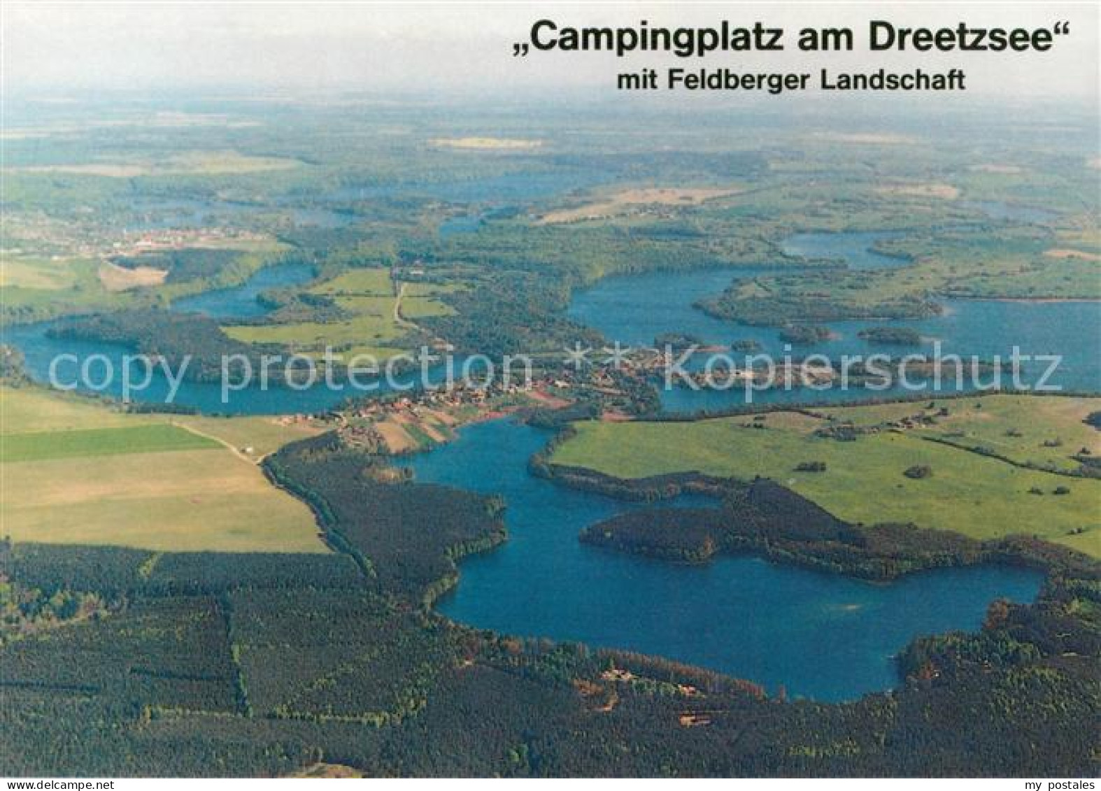 73613655 Thomsdorf Boitzenburger Land Fliegeraufnahme Campingplatz Am Dreetzsee  - Boitzenburg