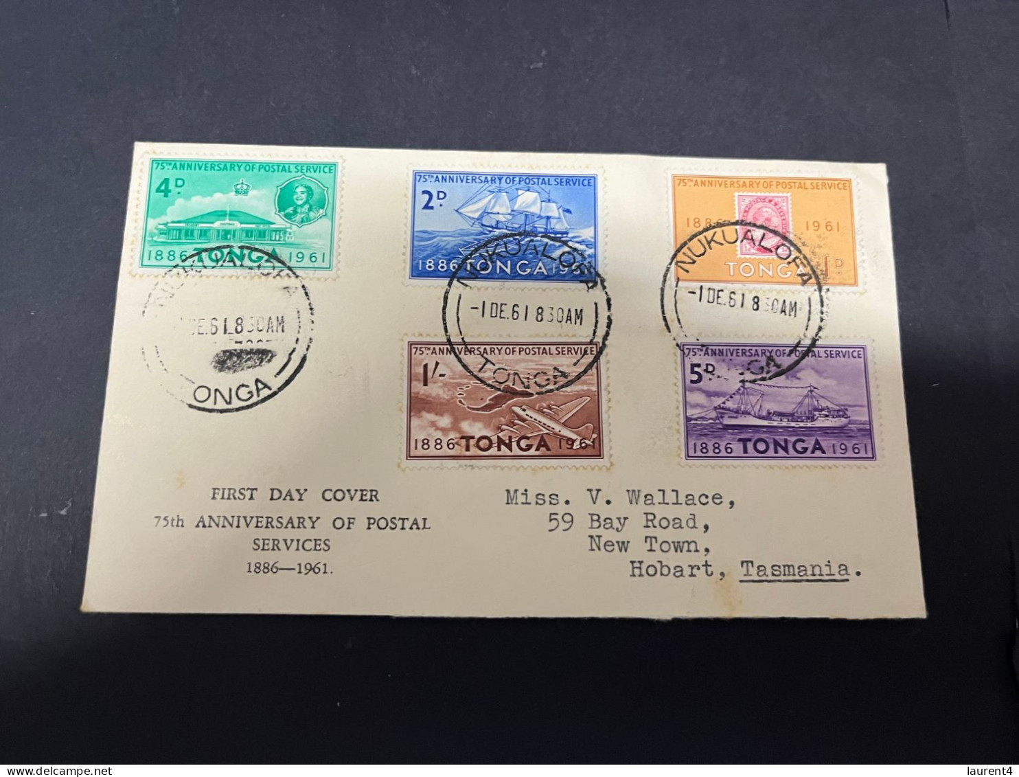 12-3-2024 (2 Y 49) Tonga FDC Letter Posted To Hobart In Tasmania - Australia -  (transport) - Tonga (1970-...)