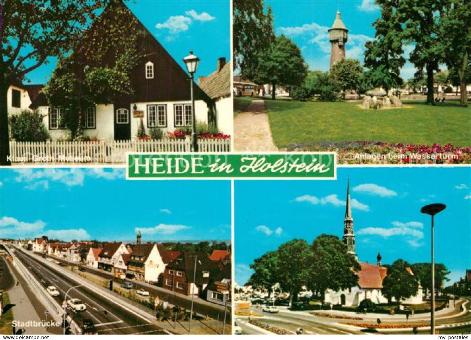73611525 Heide Holstein Klaus Groth Museum Anlagen Beim Wasserturm Stadtbruecke  - Heide