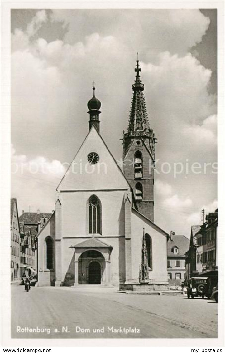 73610857 Rottenburg Neckar Dom Und Marktplatz Rottenburg Neckar - Rottenburg