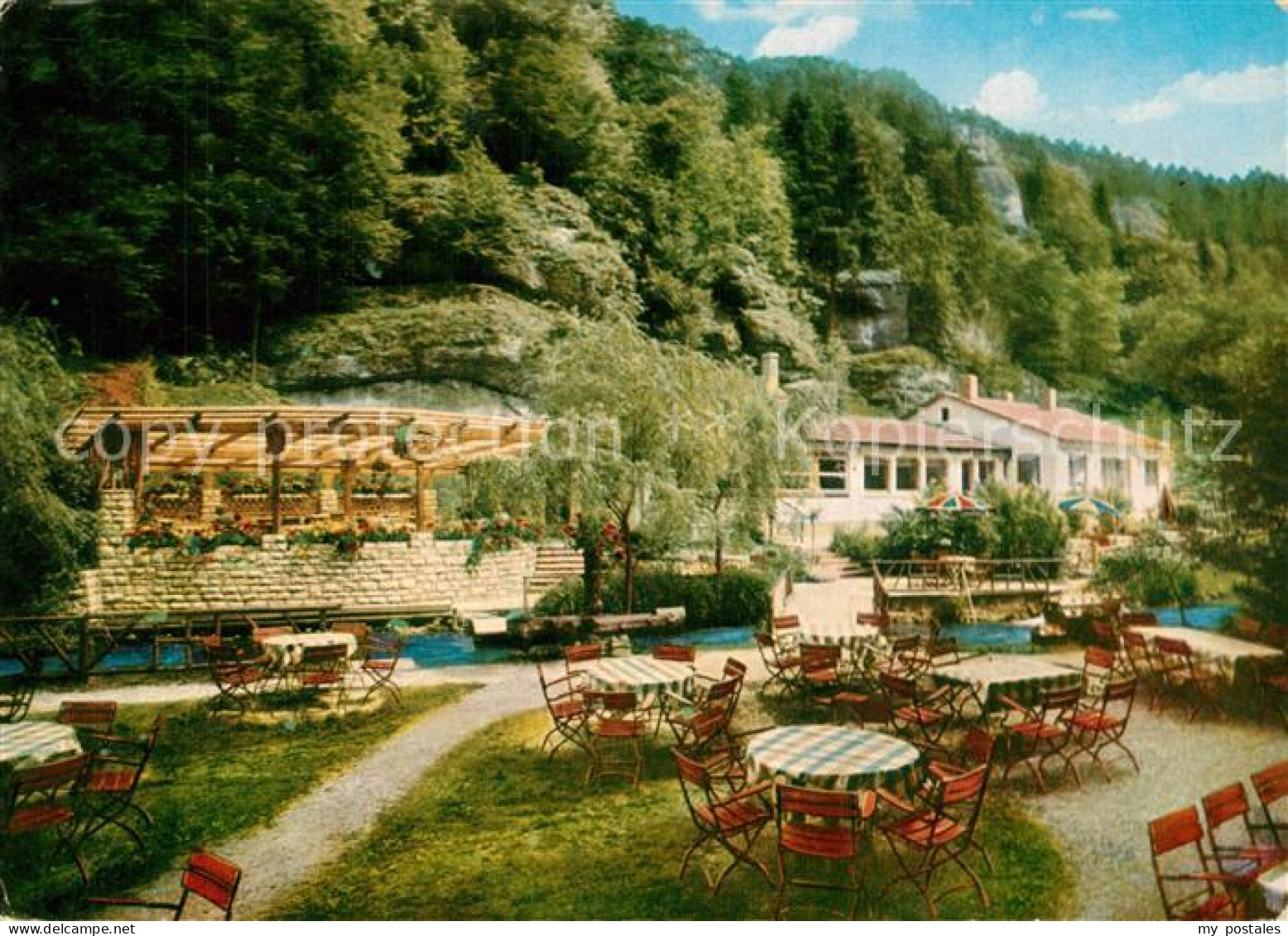 73609003 Pottenstein Oberfranken Waldcafe Oberes Puttlachtal Pottenstein Oberfra - Pottenstein