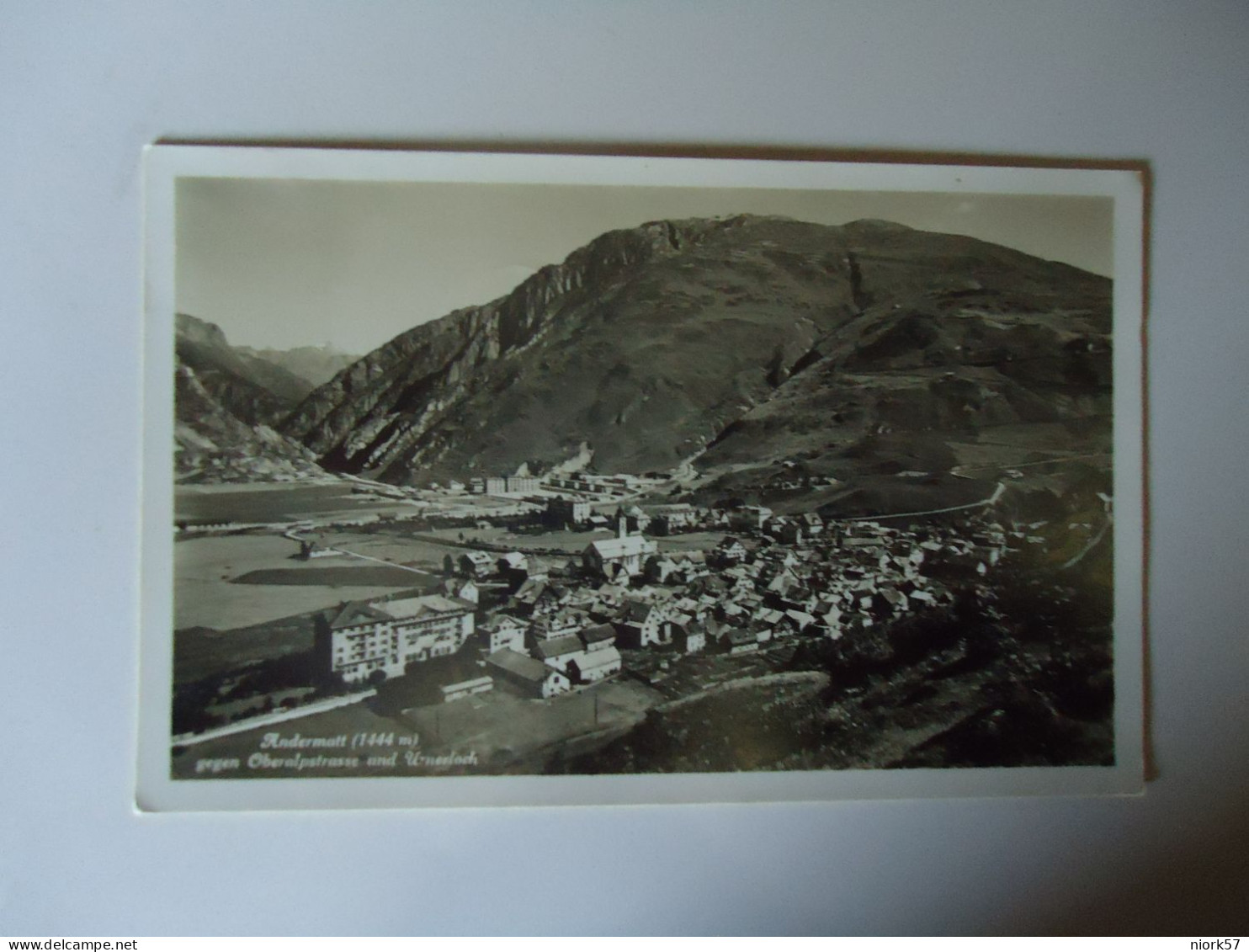 SWITZERLAND POSTCARDS ANDERMATT  1934   2 SCAN - Matt