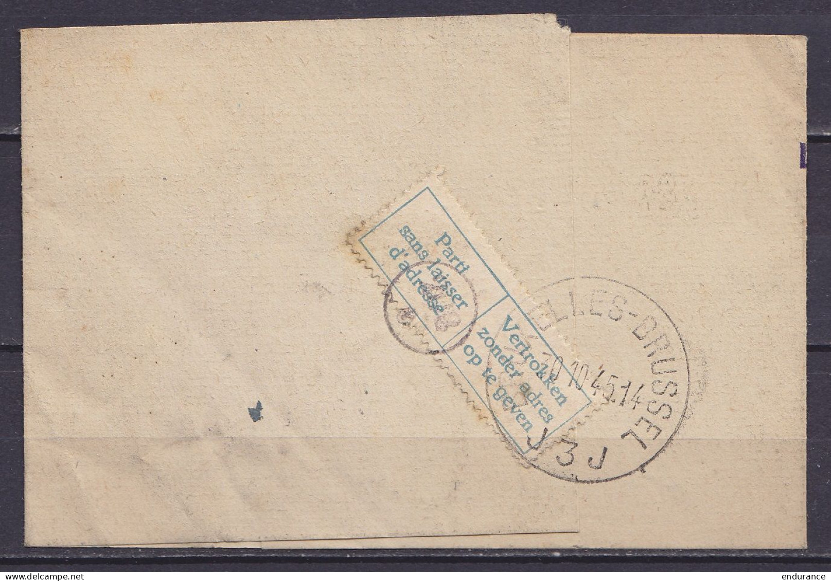 Bande "La Gazette Philatélique" Affr. N°420 Oblit. Commémorative "BRUXELLES /28.10.1945/ CESKOSLOVENSKO / Fête Nationale - 1935-1949 Small Seal Of The State