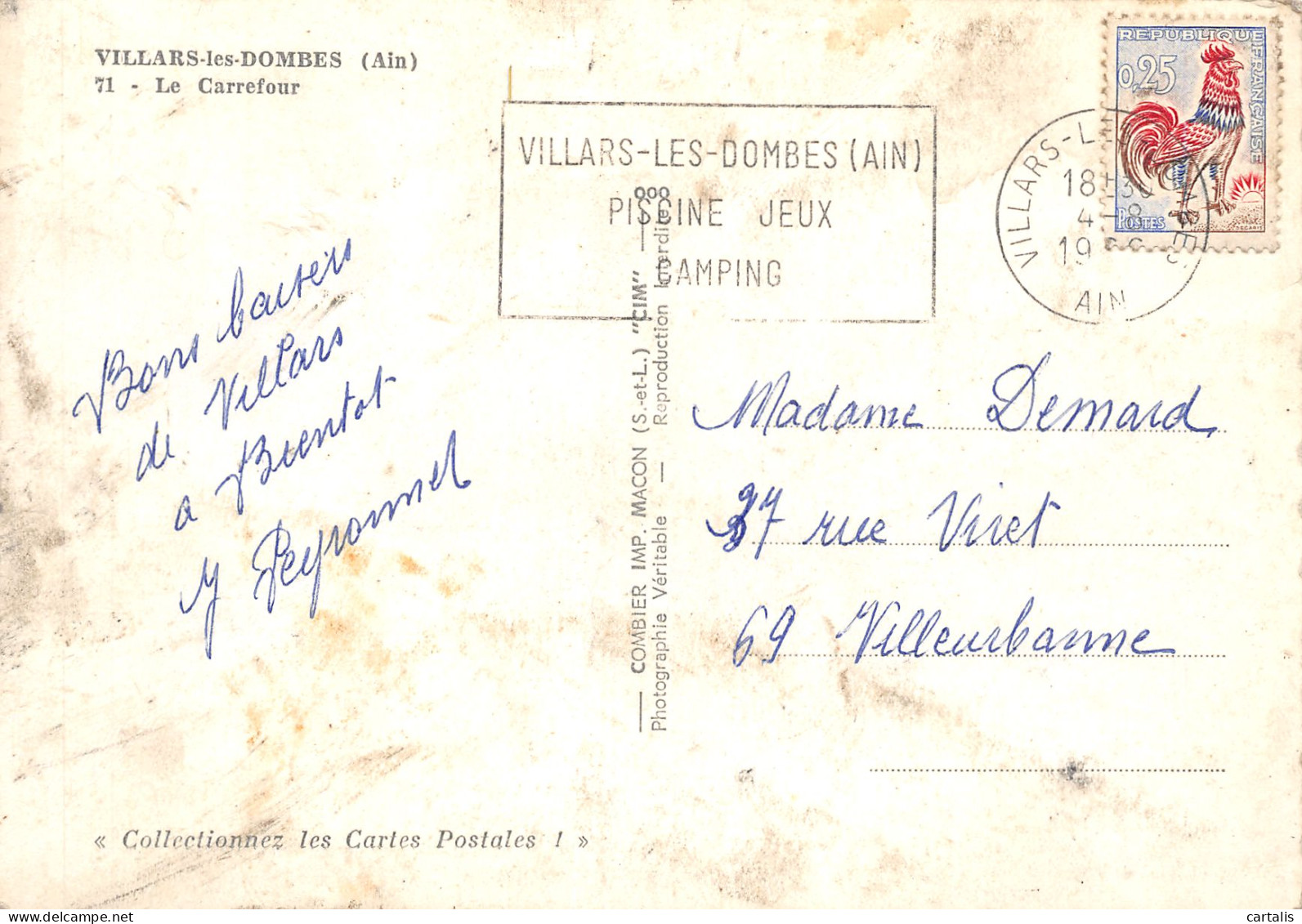 01-VILLARS LES DOMBES-N°3684-D/0193 - Villars-les-Dombes