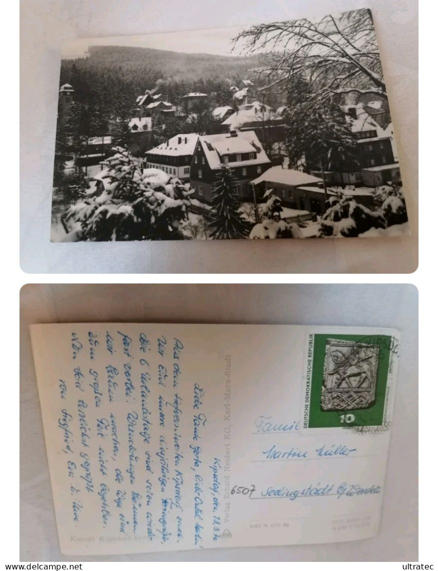 AK Kurort Kipsdorf Im Winter Erzgebirge DDR Schöne Alte Postkarte Antik Vintage   Gut Erhalten  Heimat Sammler  Top - Kipsdorf