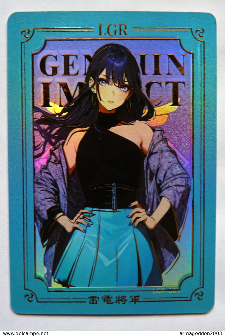 RARE CARTE SEXY GIRL MANGA HOLO Genshin Impact Raiden Shogun LGR - Altri & Non Classificati