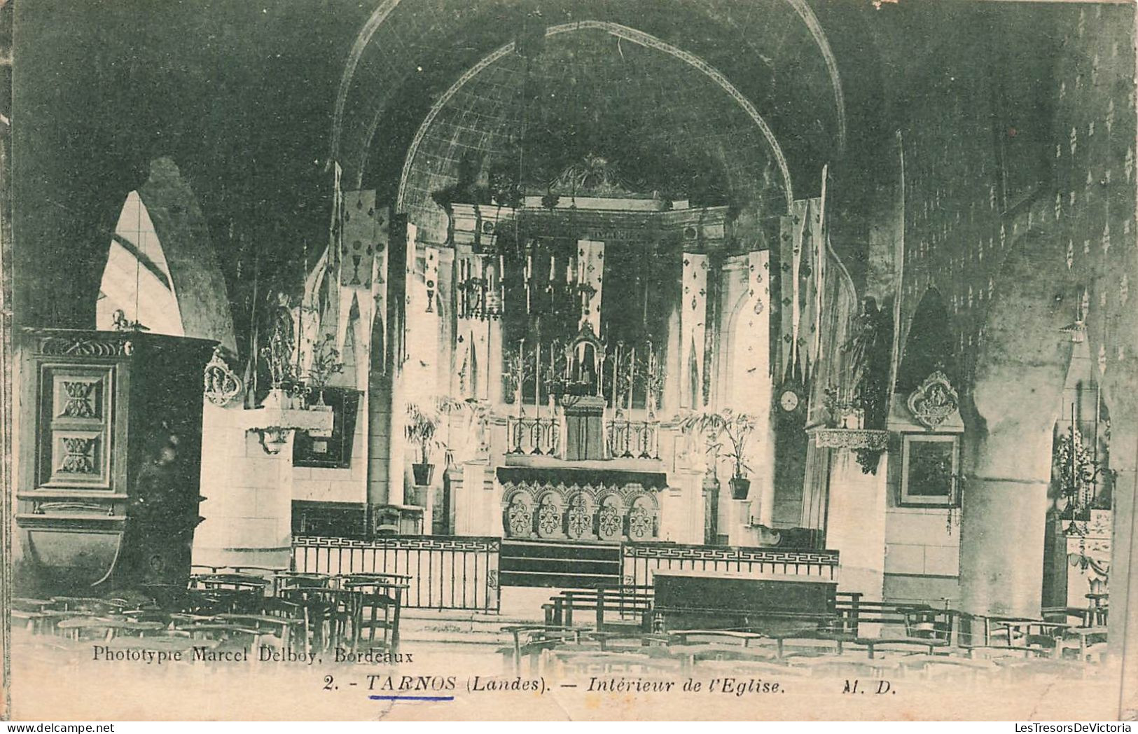 FRANCE - Tarnos - Intérieur De L'église - Carte Postale Ancienne - Other & Unclassified