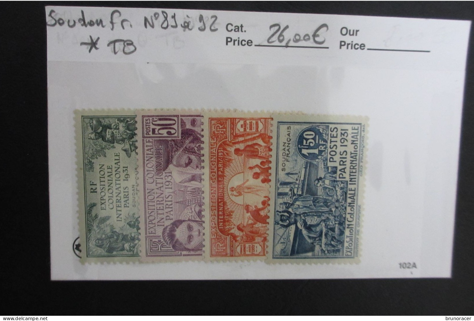 COLONIES SOUDAN Fr. N°82 à 92 NEUF* TB COTE 26 EUROS VOIR SCANS - Unused Stamps