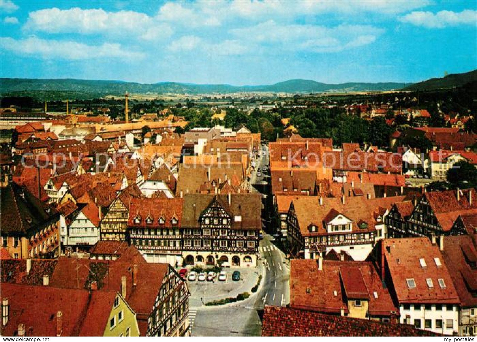 73600165 Schorndorf Wuerttemberg Blick Von Der Stadtkirche Altstadt Schorndorf W - Schorndorf