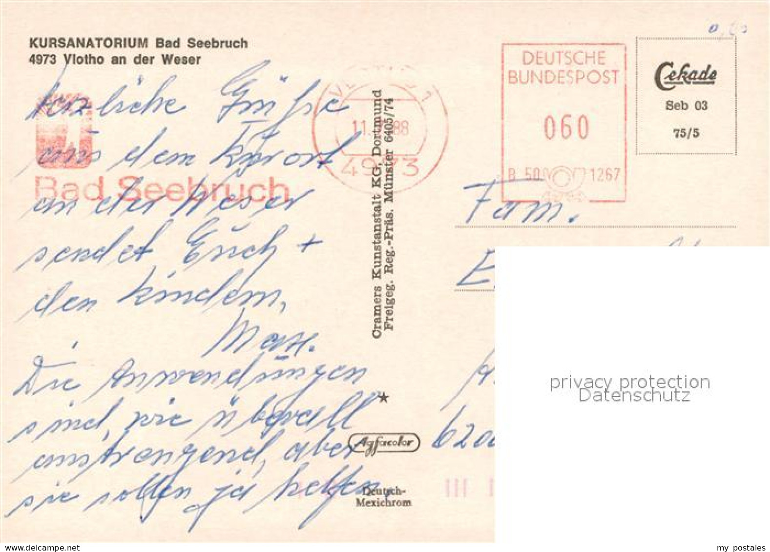 73599993 Vlotho Kursanatorium Bad Seebruch Fliegeraufnahme Vlotho - Vlotho