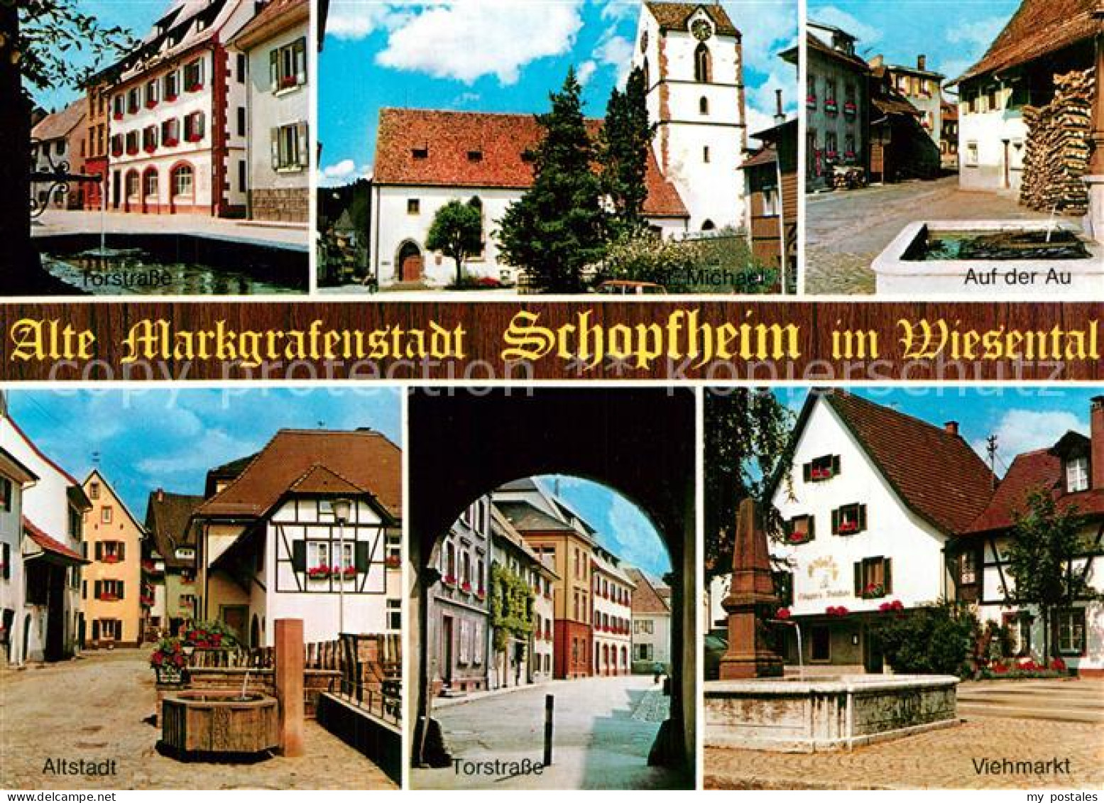 73599905 Schopfheim Altstadt Brunnen Kirche Torstrasse Viehmarkt Markgrafenstadt - Schopfheim