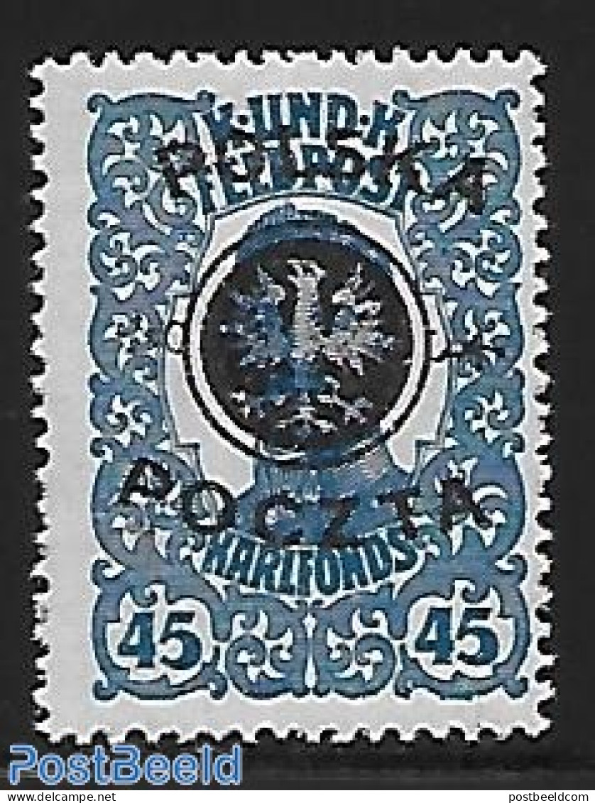 Poland 1918 Stamp Out Of Set, Unused (hinged) - Neufs