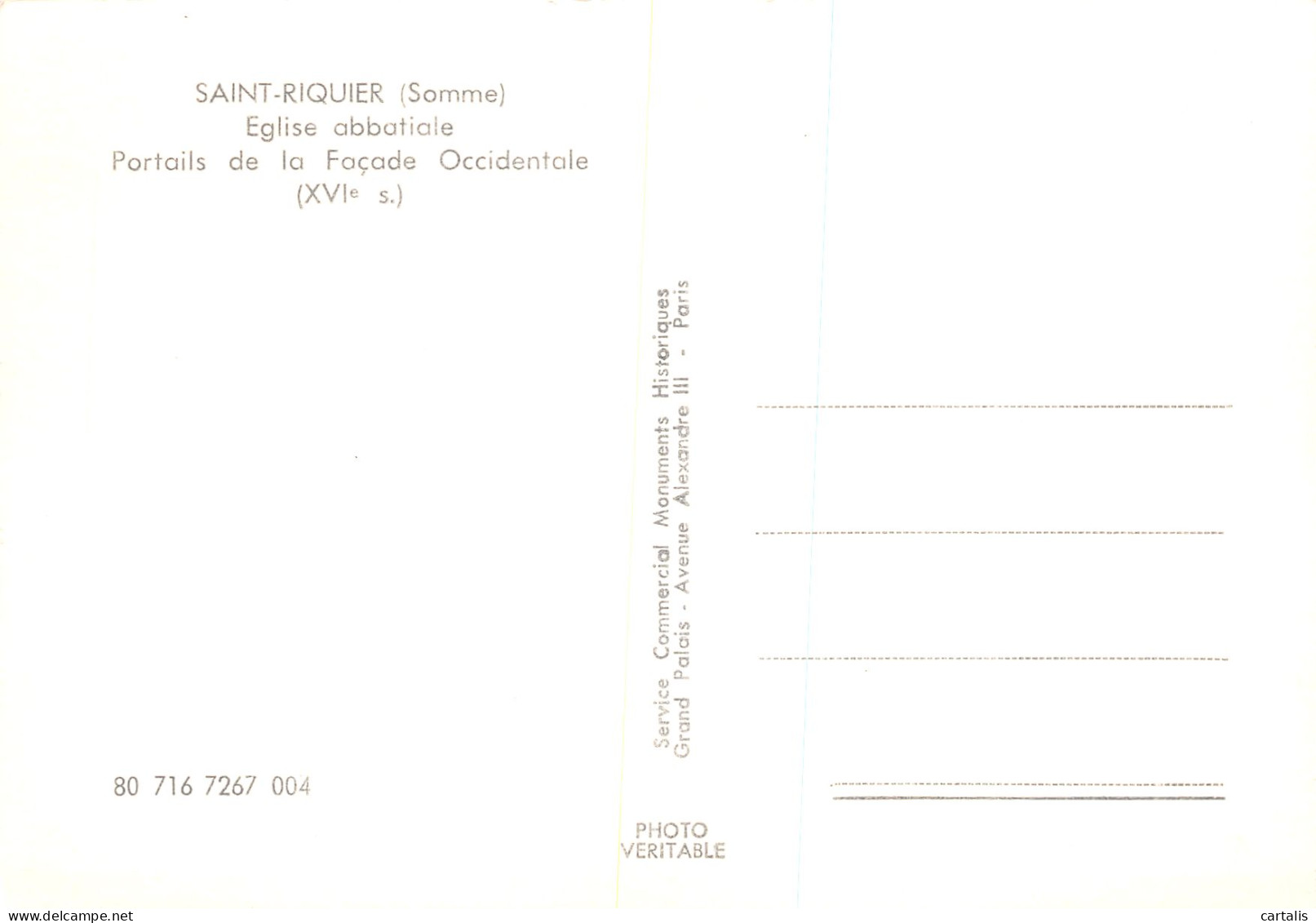 80-SAINT RIQUIER-N°3698-A/0325 - Saint Riquier