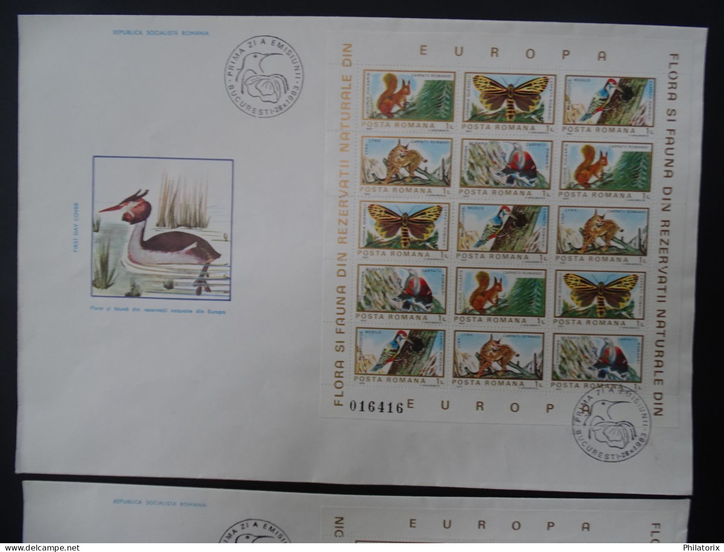 Rumänien FDC , Mi 3982-3991 , Tiere - Used Stamps