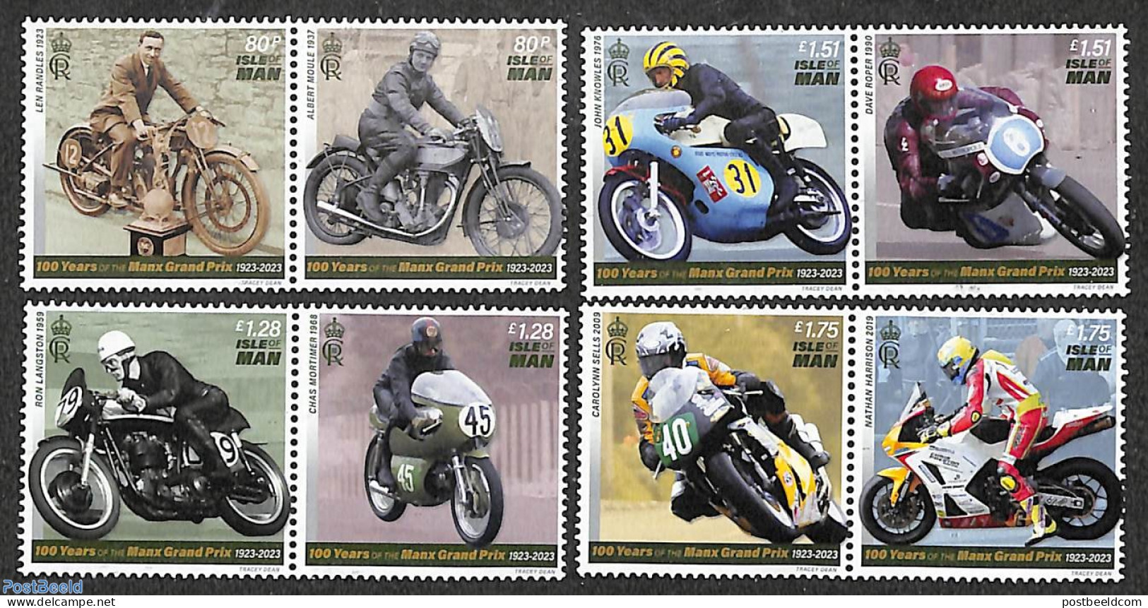 Isle Of Man 2023 Manx Grand Prix 8v (4x[:]), Mint NH, Transport - Motorcycles - Moto