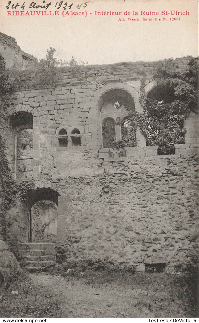 FRANCE - Ribeauvillé - Intérieur De La Ruine Saint Ulrich - Carte Postale Ancienne - Ribeauvillé