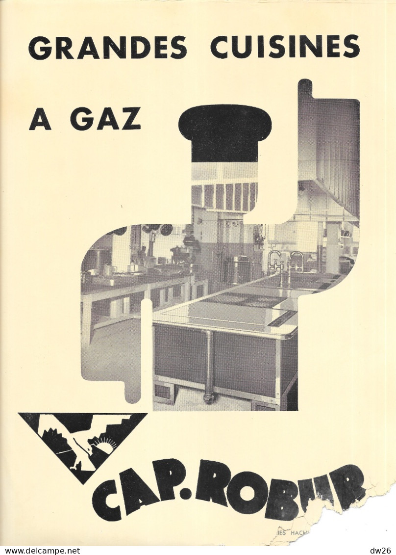 Plaquette Commerciale: Les Grandes Cuisines à Gaz - CAP. Robur Constructeur à Paris (Restauration, Collectivités) - Levensmiddelen