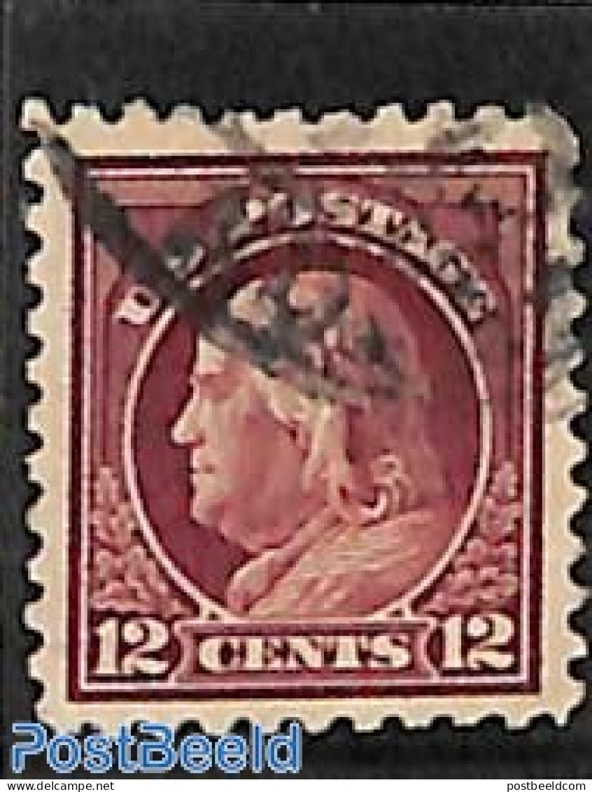 United States Of America 1916 12c, Perf. 10, No WM, Used, Used Or CTO - Used Stamps