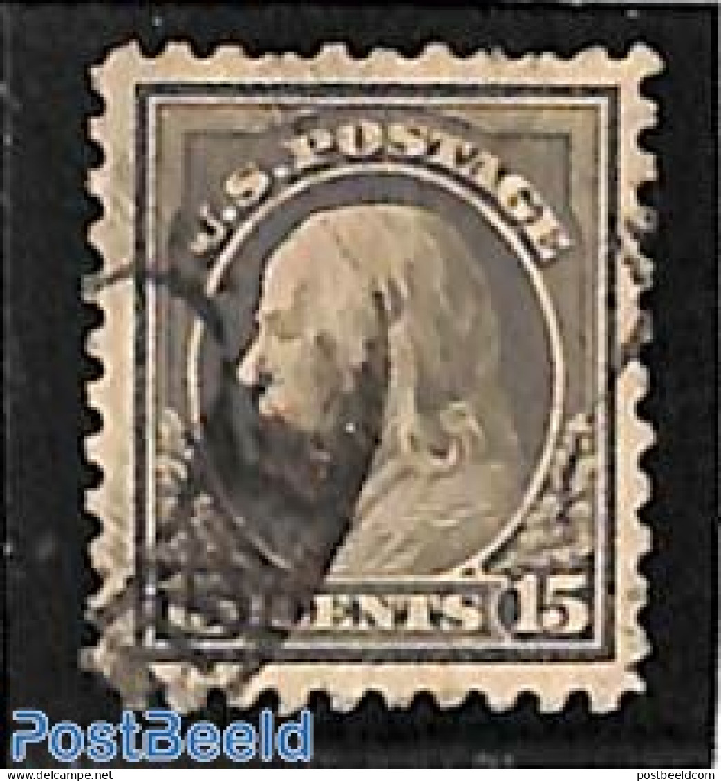 United States Of America 1916 15c, Perf. 10, No WM, Used, Used Or CTO - Gebraucht