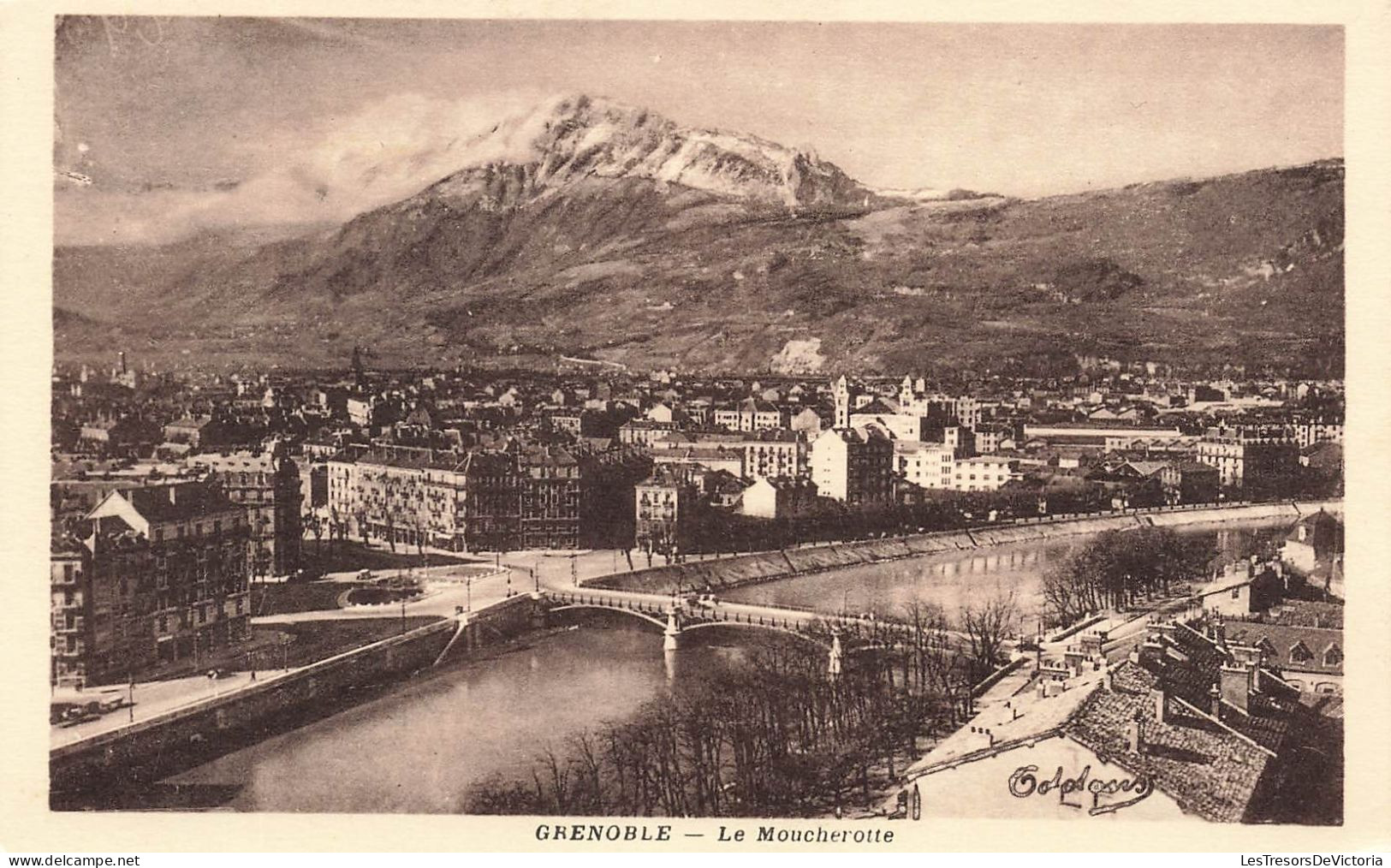 FRANCE - Grenoble - Le Moucherotte - Vue D'ensemble De La Ville - Vue D'un Pont - Carte Postale Ancienne - Grenoble