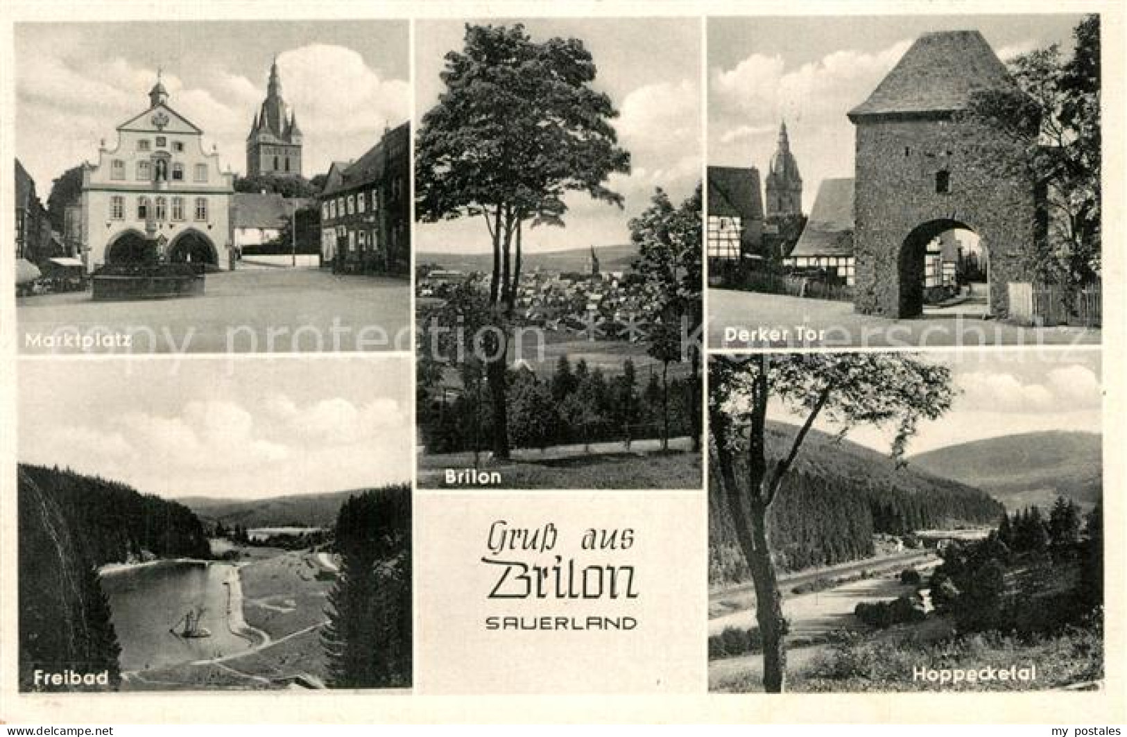 73596915 Brilon Marktplatz Derker Tor Freibad Hoppecketal Brilon - Brilon