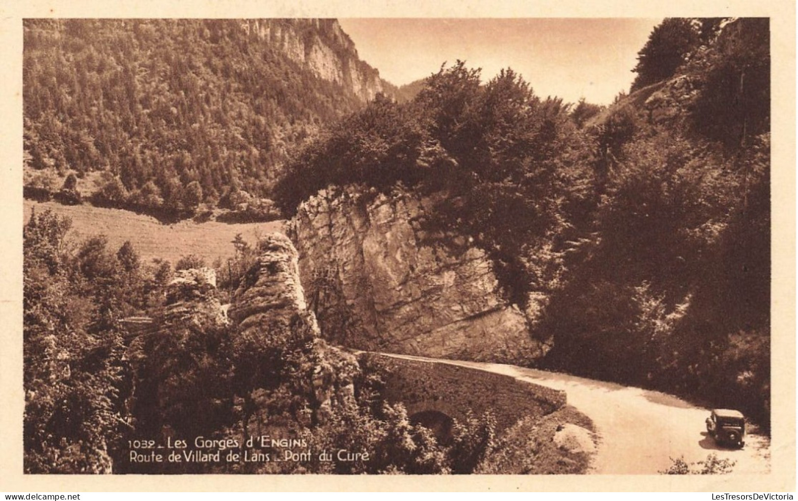 FRANCE - Les Gorges D'engins - Vue Sur La Route De Villard De Lans - Le Pont Du Curé - Carte Postale Ancienne - Villard-de-Lans
