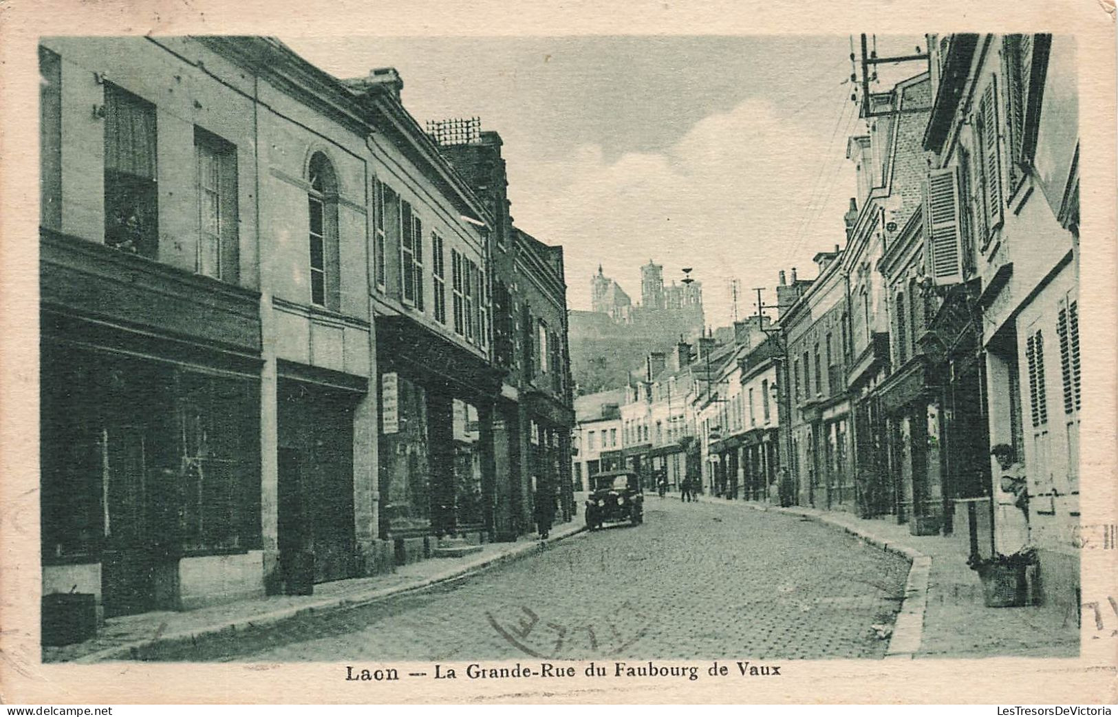 FRANCE - Laon - Vue Sure La Grande Du Faubourg De Vaux - Carte Postale Ancienne - Laon