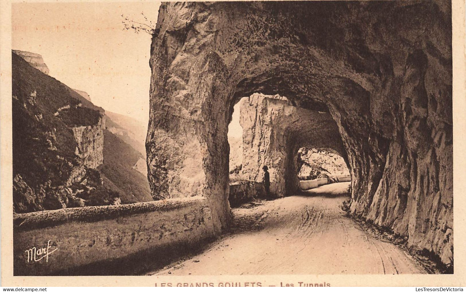 FRANCE - Les Grands Goulets - Les Tunnels - Vue Générale Dans Les Tunnels - Carte Postale Ancienne - Les Grands Goulets