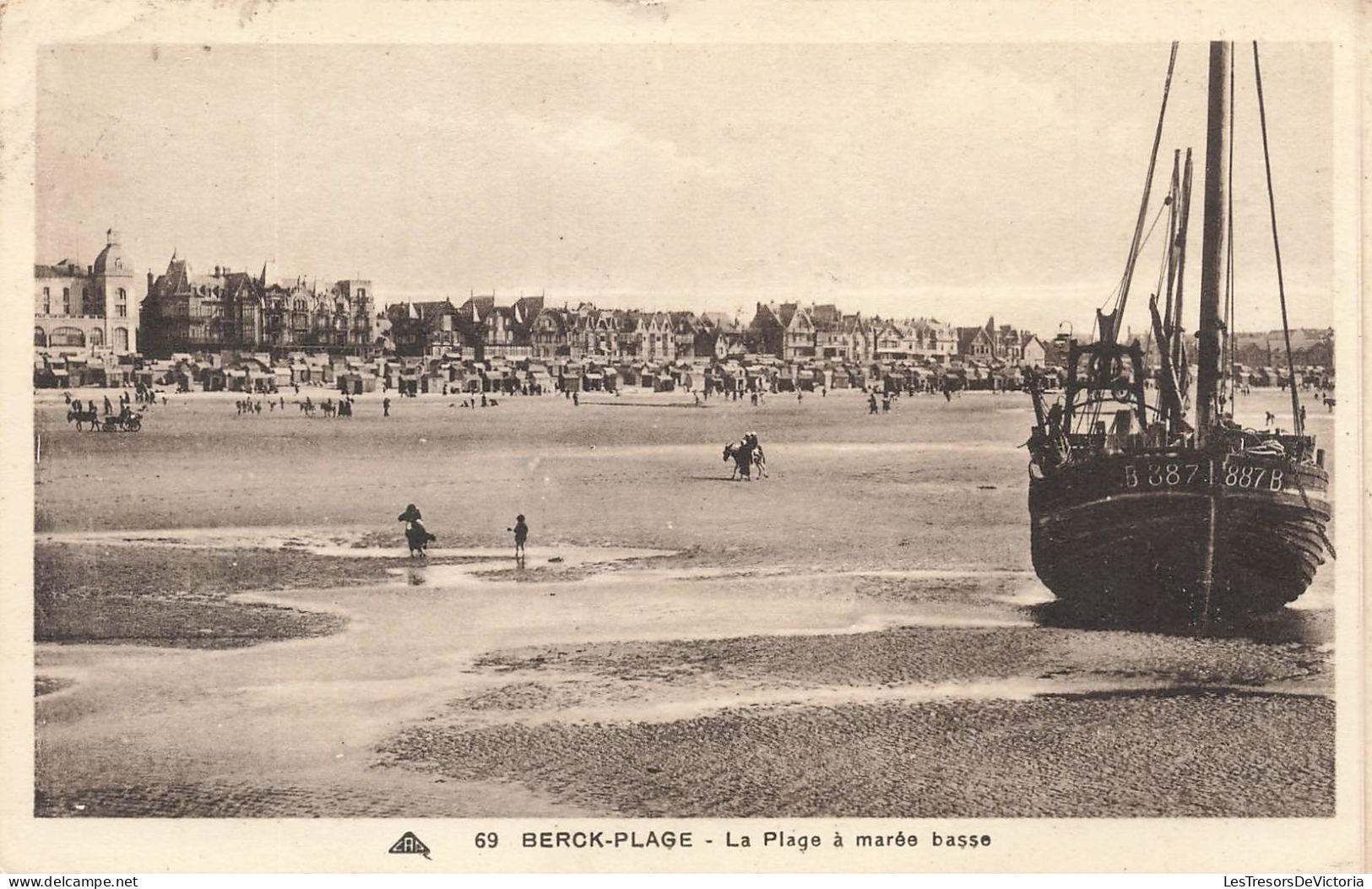 FRANCE - Berck Plage - La Plage à Marrée Basse - Carte Postale Ancienne - Berck