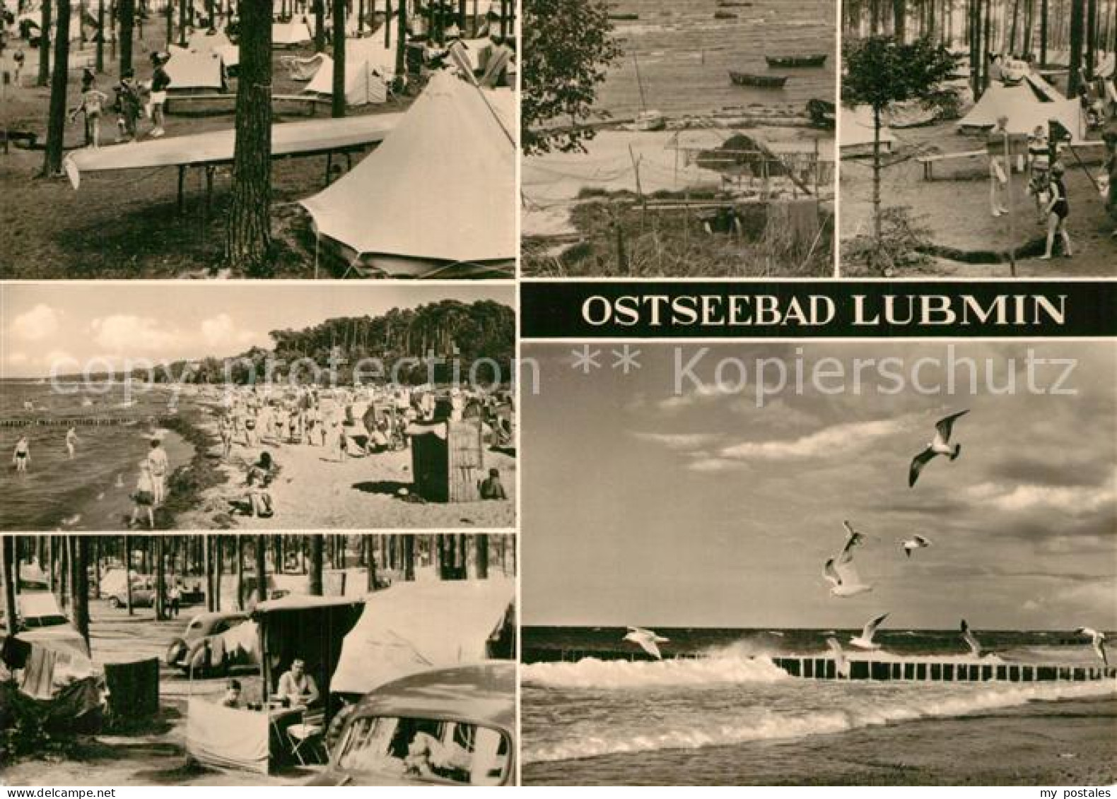 73593489 Lubmin Ostseebad Zeltplatz Badestrand Moewen Lubmin Ostseebad - Lubmin