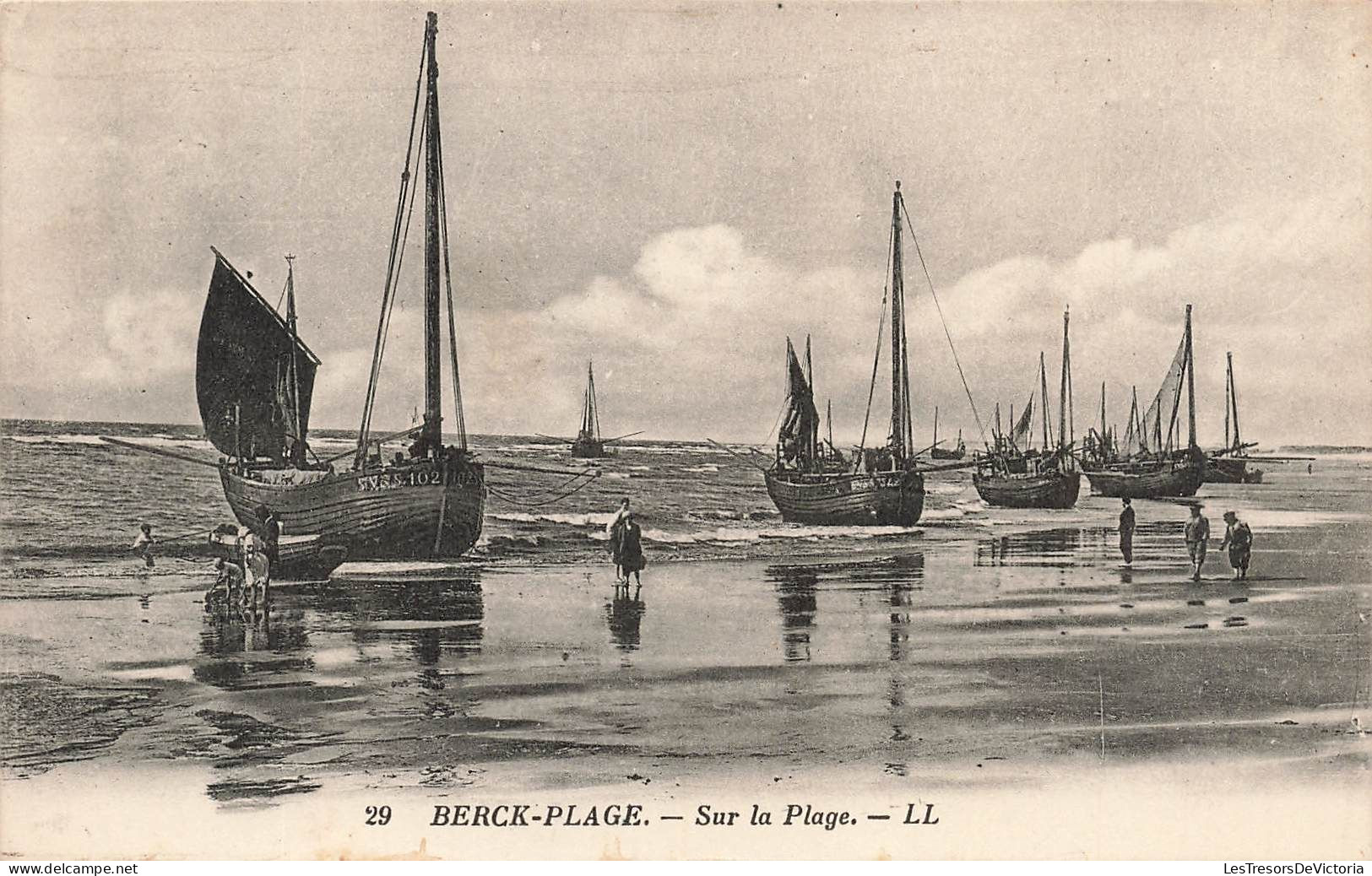 FRANCE - Berck Plage - Sur La Plage - Carte Postale Ancienne - Berck