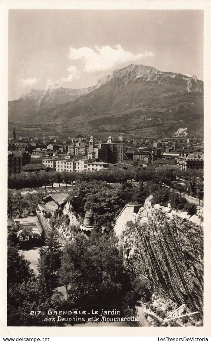 FRANCE - Grenoble - Vue Sur Le Jardin - Des Dauphins Et Le Moucherotte - Carte Postale Ancienne - Grenoble