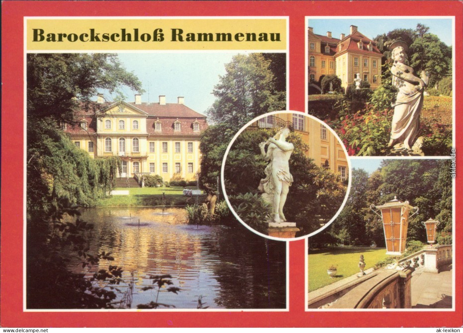 Rammenau Bischofswerda Barockschloss Mit Teichanlage Und Plastiken 1988 - Bischofswerda