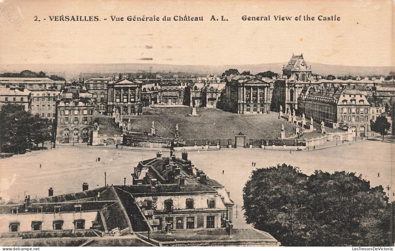 FRANCE - Versailles - Vue Générale Du Château  - Carte Postale Ancienne - Versailles