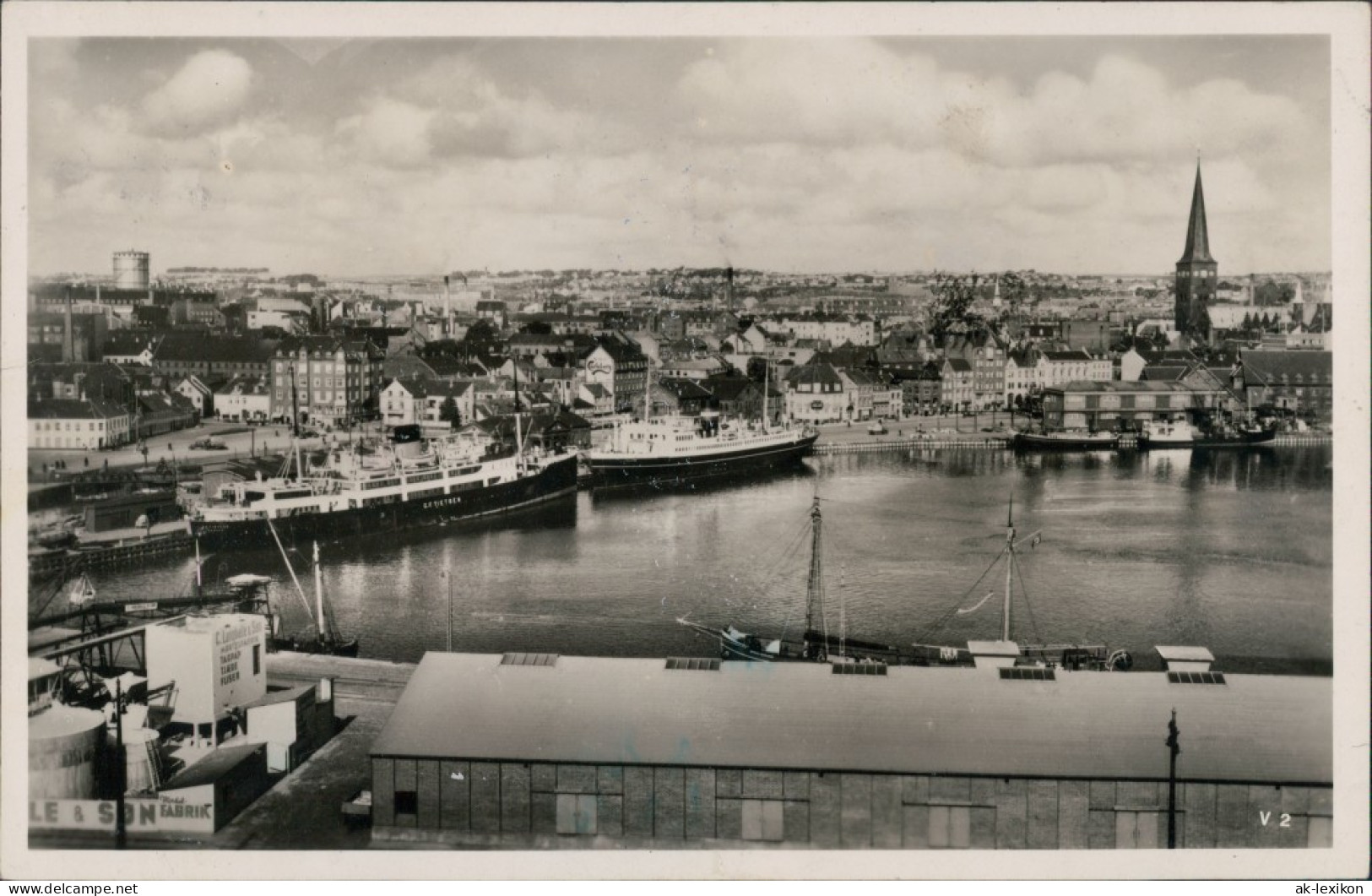 Postcard Aarhus Blick Auf Hafen Und Stadt 1934  - Danemark