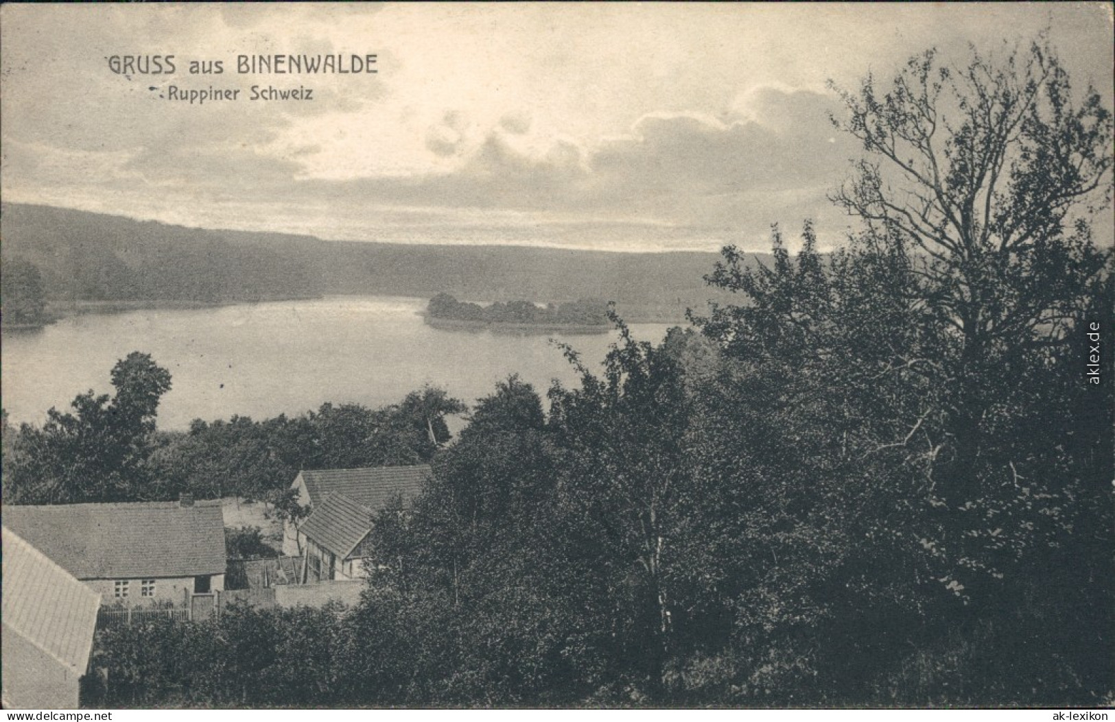 Ansichtskarte Binenwalde-Neuruppin Stadtpartie Und See 1912  - Neuruppin