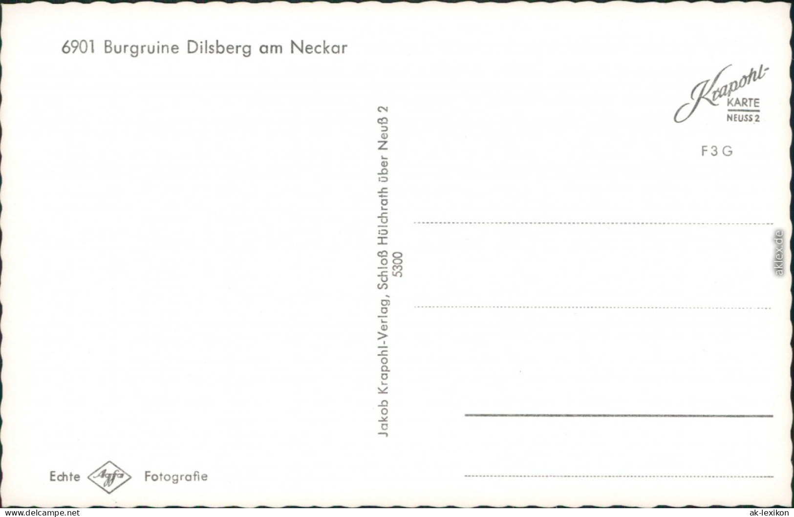 Ansichtskarte Neckargemünd Burgruine Dilsberg 1960 - Neckargemünd