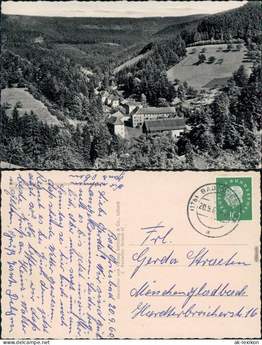 Ansichtskarte Bad Peterstal-Griesbach Mutterkurheim Anna 1960 - Bad Peterstal-Griesbach
