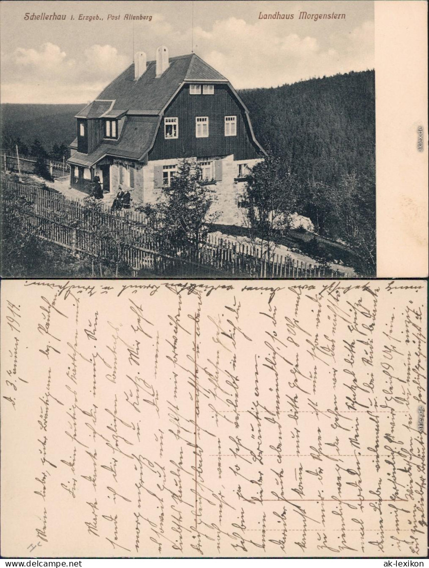 Schellerhau Altenberg (Erzgebirge) Landhaus Morgenstern 1914 - Schellerhau