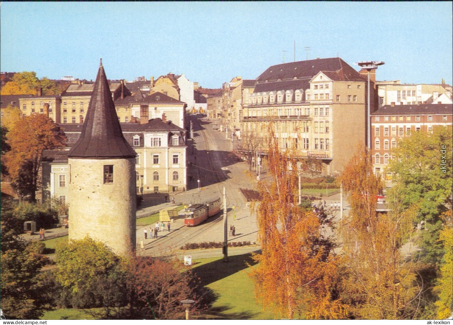 Plauen (Vogtland) Otto-Grotewohl-Platz (heute Tunnel) 1982 - Plauen