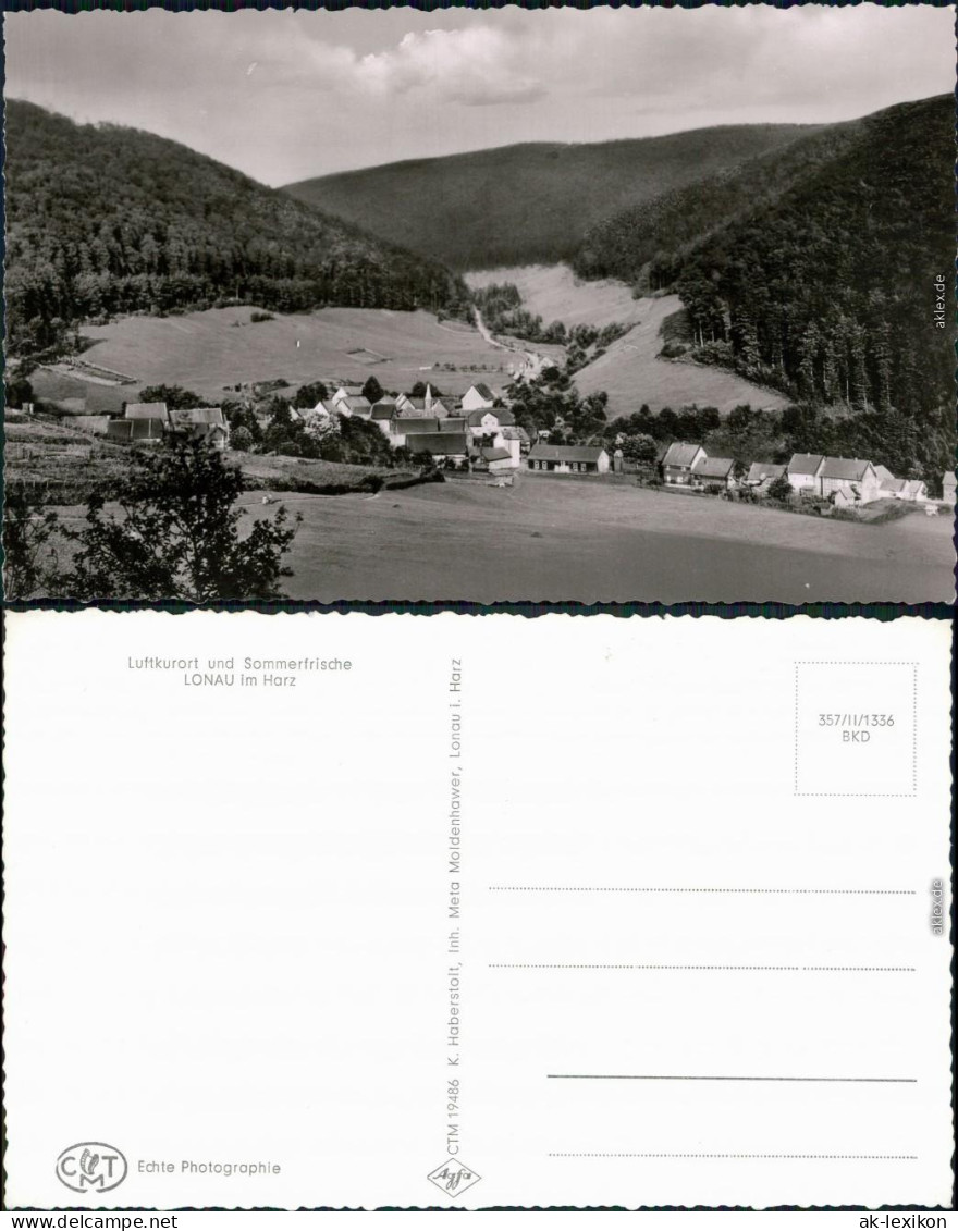 Ansichtskarte Lonau-Herzberg (Harz) Panorama-Ansicht 1968 - Herzberg