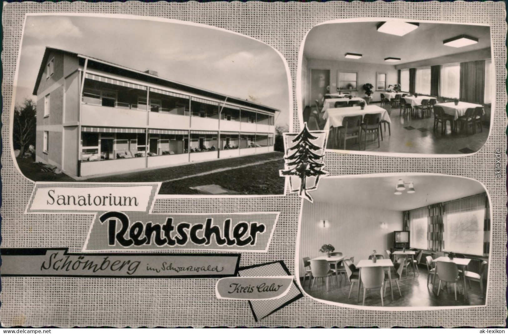 Schömberg (Schwarzwald) Sanatorium Rentschler - Außen- Und Innenansicht 1972 - Schömberg